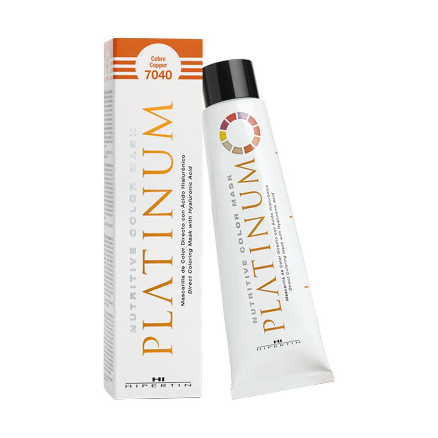 Тонувальна маска для волосся Hipertin Platinum Nutritive Color Mask з гіалуроновою кислотою, 7040 Copper, 100 мл